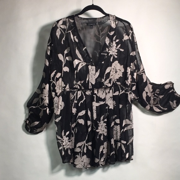 Lane Bryant Tops - Sheer Flowy Floral Top